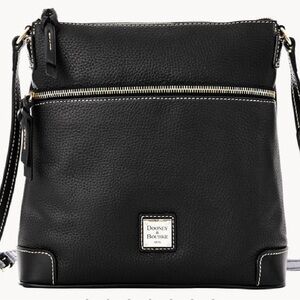 🖤 DOONEY & BOURKE Pebble Grain Leather Crossbody - Contrast Stitch
